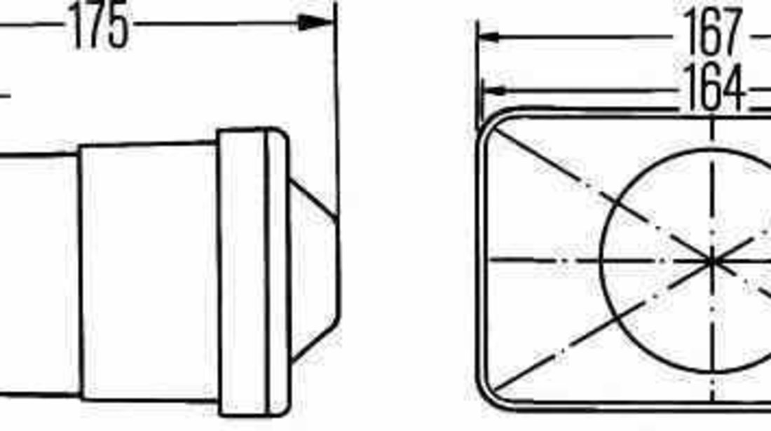 Insertie far SETRA Series 300 HELLA 1BL 005 380-011