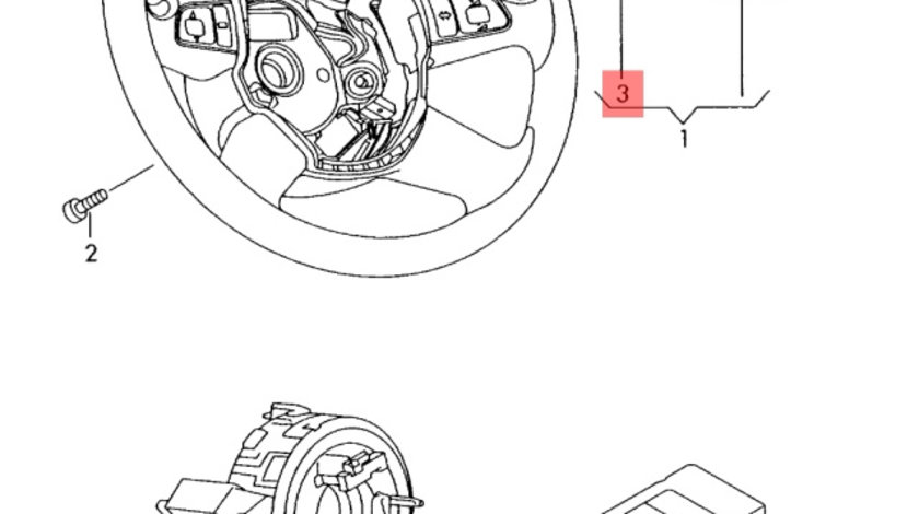 Instalatie airbag volan Audi A4 B7 (8E) Sedan 2008 2.0 TDI OEM 4E0971589B