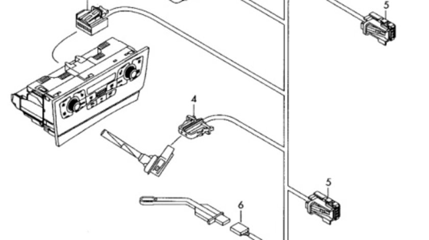 Instalatie electrica aeroterma Audi A4 B8 (8K) Avant 2011 2.0 TDI OEM 8K1971566