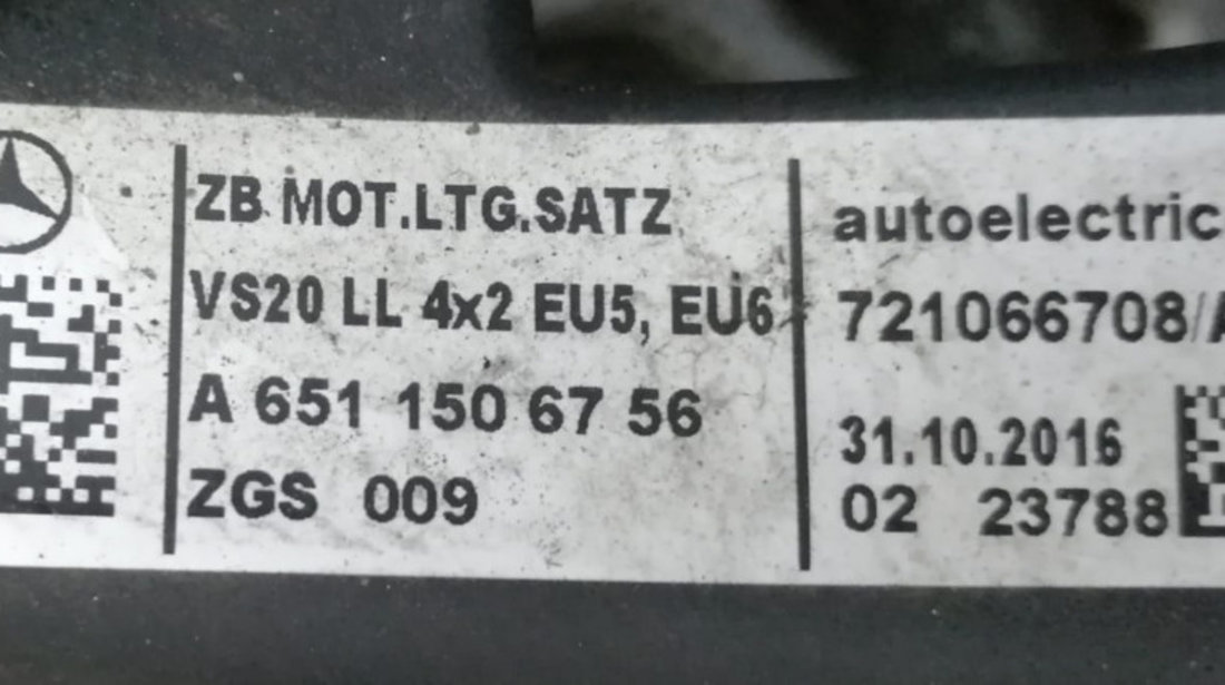 Instalatie Electrica Motor Mercedes Vito 2.2 CDI A6510104822