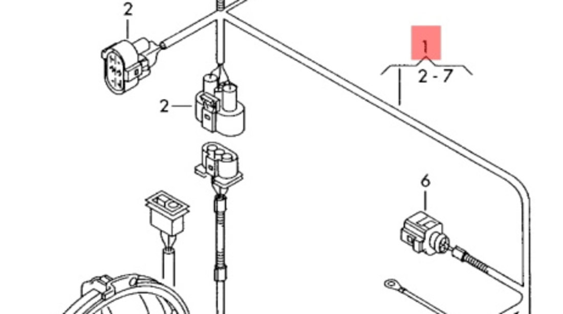 Instalatie electrica ventilatoare ​Volkswagen Transporter T5 (7H) Bus 2009 2.5 TDI OEM 7H0971073AM