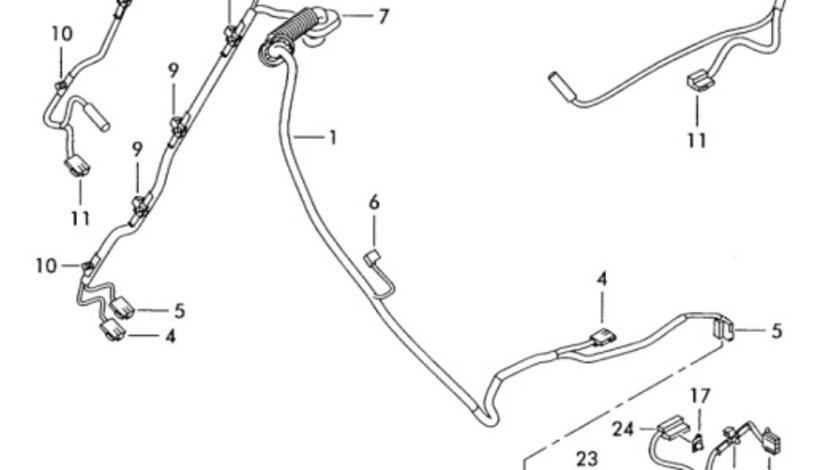 Instalatie haion dreapta Seat Leon 1P 2008 2.0 BKD 103 KW 1P0971147B OEM 1P0971147B