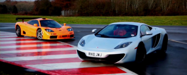 Intalnire de gradul zero : McLaren MP4-12C fata in fata cu legendarul F1