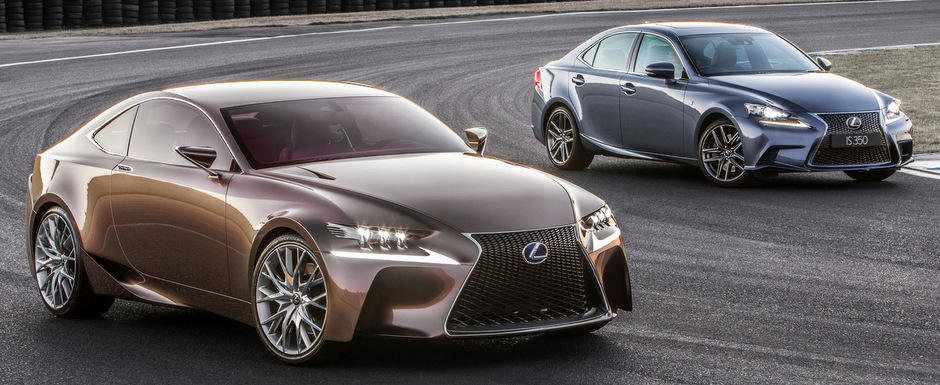 Intalnire de gradul zero: Noul Lexus IS 350 F Sport, fata in fata cu conceptul LF-CC