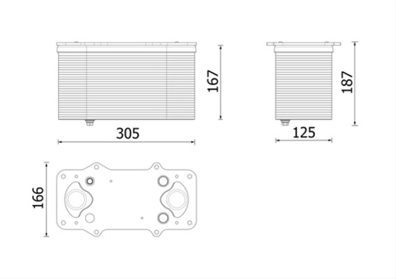 Intercooler Behr Mahle Man CI 704 000P
