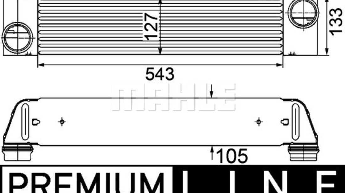 Intercooler BMW Seria 5 (E60), 5 (E61), 6 (E63), 6 (E64), 7 (E65, E66, E67) 3.0 d intre 2002-2010 cod intern: CI5977CF