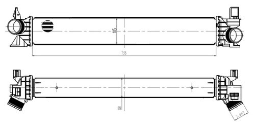 Intercooler, compresor (309034 NRF) Citroen,FIAT,OPEL,PEUGEOT,VAUXHALL