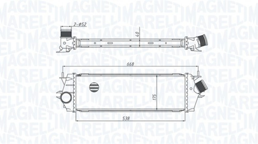 Intercooler, compresor (351319205340 MAGNETI MARELLI) NISSAN,OPEL,RENAULT,VAUXHALL