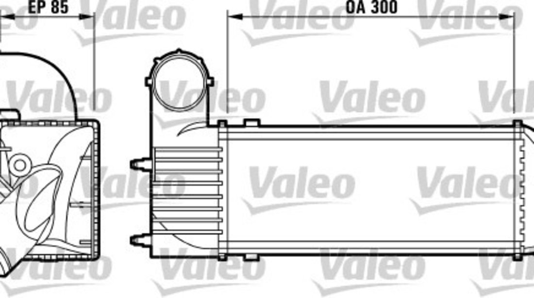 Intercooler, compresor (817437 VALEO) Citroen,PEUGEOT