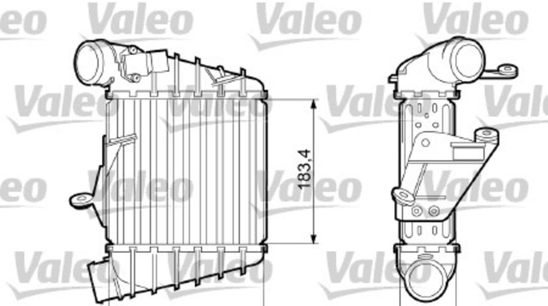 Intercooler, compresor (817556 VALEO) SEAT,SKODA,VW