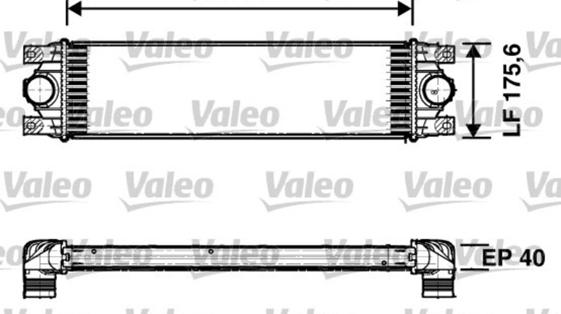 Intercooler, compresor (817637 VALEO) OPEL,RENAULT,VAUXHALL