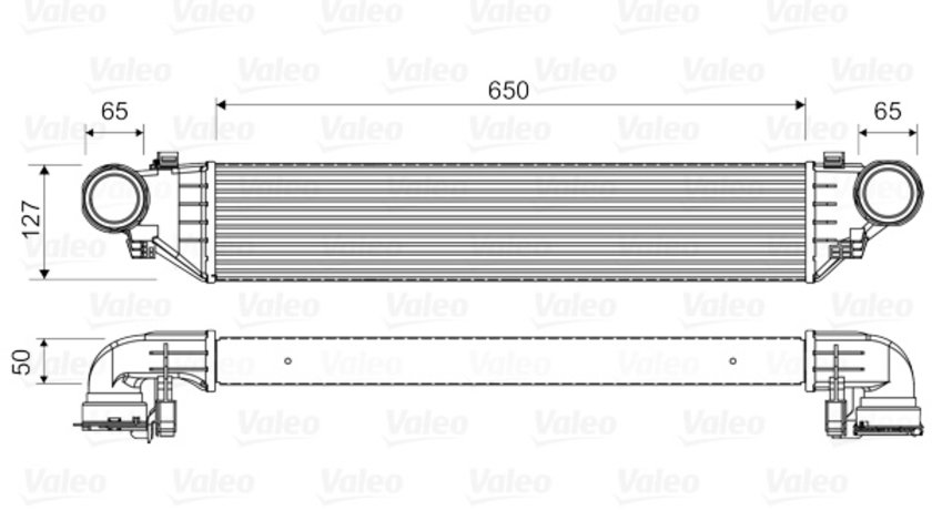 Intercooler, compresor (817760 VALEO) MERCEDES-BENZ