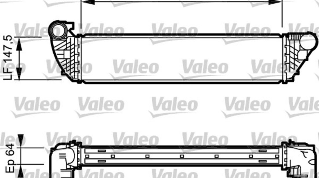 Intercooler, compresor (817828 VALEO) RENAULT