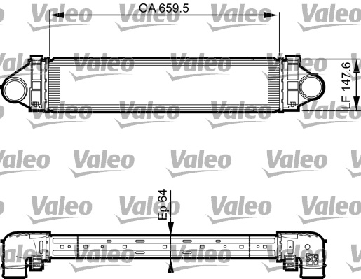 Intercooler, compresor (818238 VALEO) FORD