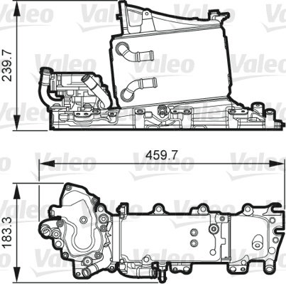 Intercooler, compresor (818268 VALEO) AUDI,SEAT,SKODA,VW