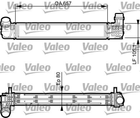 Intercooler, compresor (818270 VALEO) RENAULT