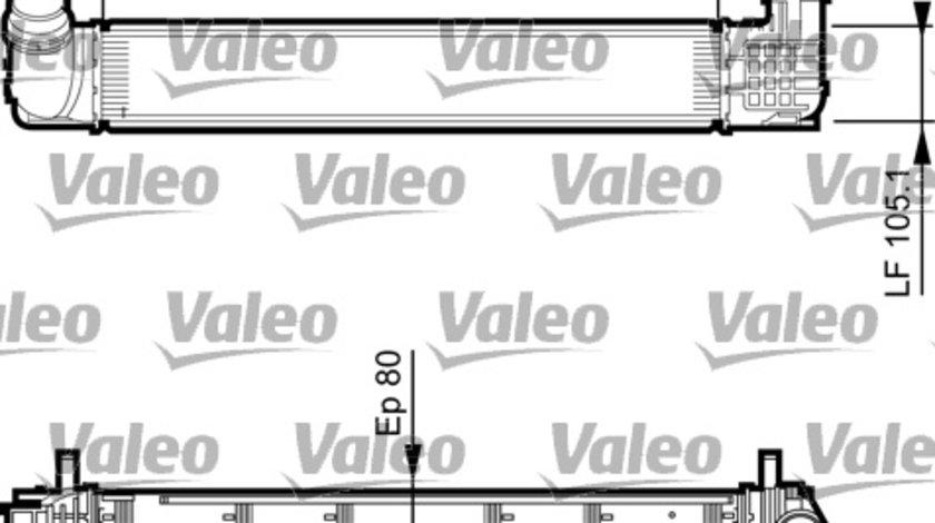 Intercooler, compresor (818270 VALEO) RENAULT