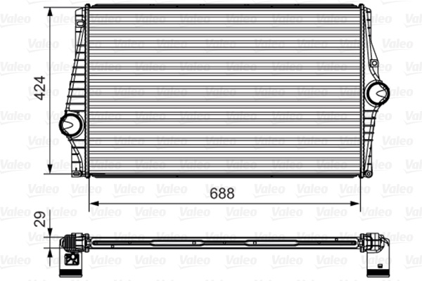 Intercooler, compresor (818280 VALEO) VOLVO