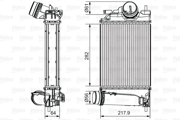 Intercooler, compresor (818295 VALEO) NISSAN,RENAULT