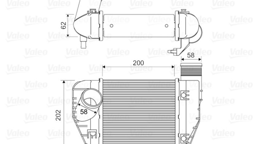 Intercooler, compresor (818326 VALEO) AUDI