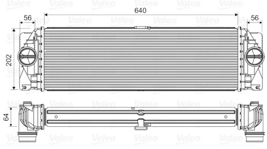 Intercooler, compresor (818341 VALEO) MERCEDES-BENZ,VW