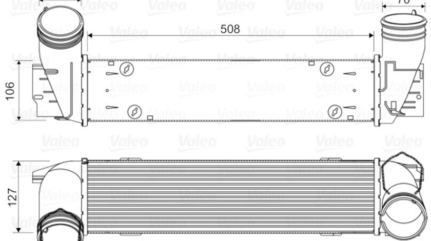 Intercooler, compresor (818342 VALEO) BMW