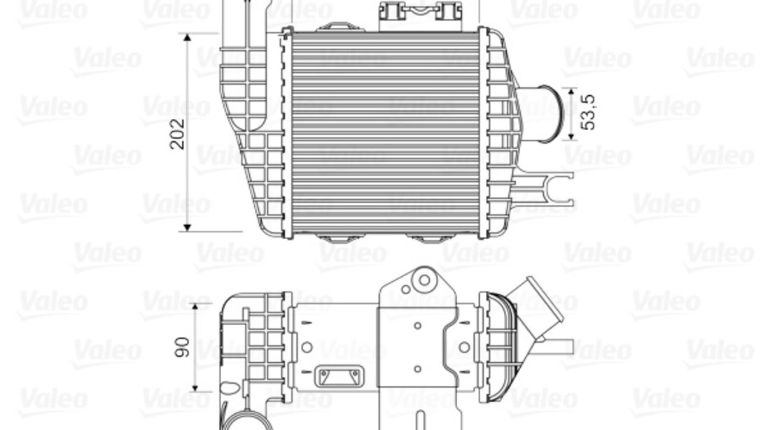 Intercooler, compresor (818349 VALEO) HYUNDAI,KIA