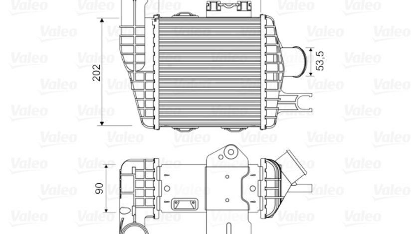 Intercooler, compresor (818349 VALEO) HYUNDAI,KIA