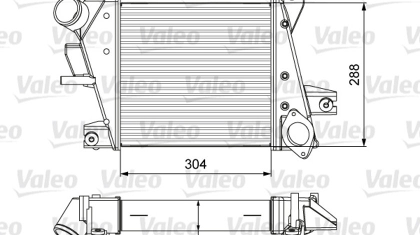 Intercooler, compresor (818360 VALEO) NISSAN