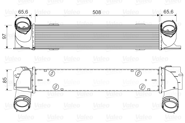 Intercooler, compresor (818553 VALEO) BMW