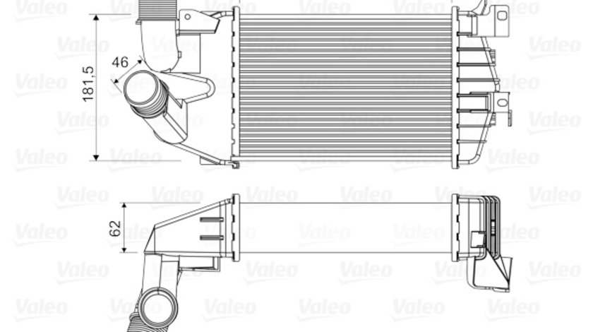 Intercooler, compresor (818556 VALEO) OPEL,VAUXHALL