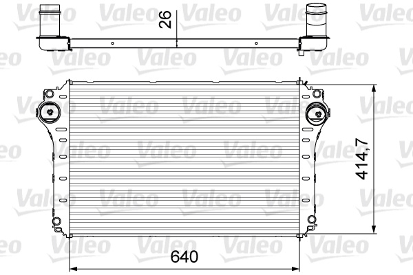Intercooler, compresor (818568 VALEO) TOYOTA