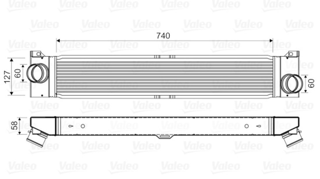 Intercooler, compresor (818569 VALEO) Citroen,FIAT,PEUGEOT