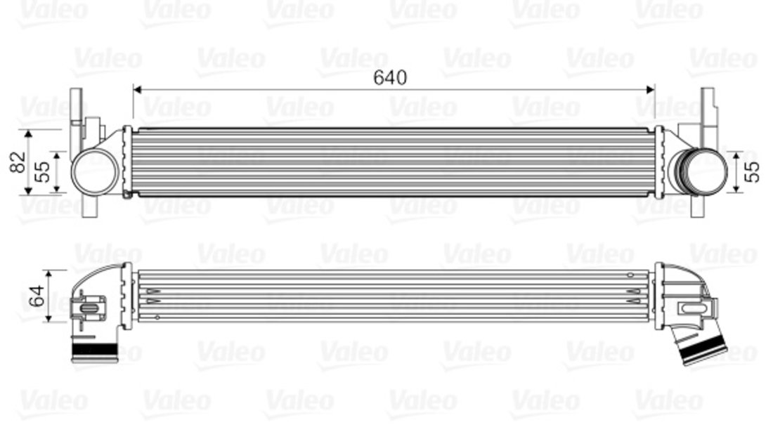 Intercooler, compresor (818574 VALEO) AUDI,SEAT,SKODA,VW