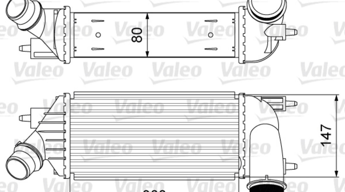 Intercooler, compresor (818583 VALEO) Citroen,FIAT,PEUGEOT