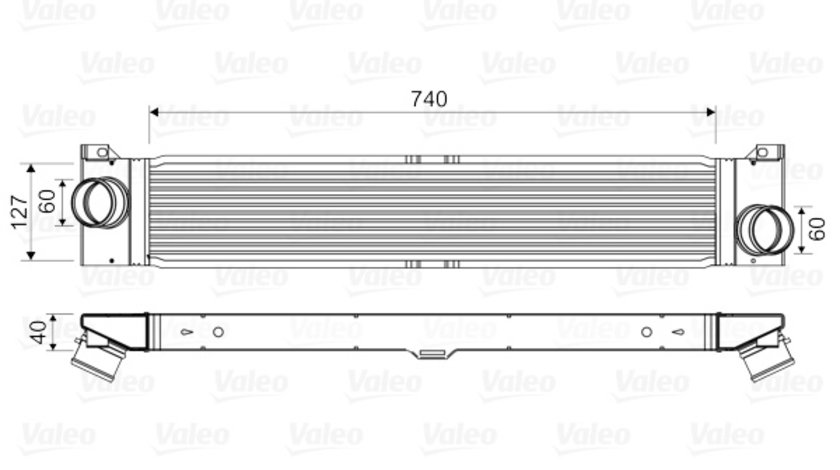 Intercooler, compresor (818586 VALEO) FIAT