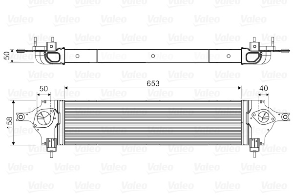 Intercooler, compresor (818589 VALEO) NISSAN