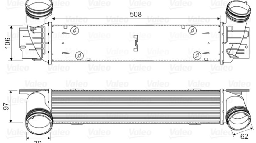 Intercooler, compresor (818594 VALEO) BMW