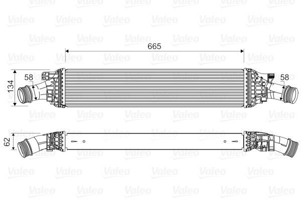 Intercooler, compresor (818601 VALEO) AUDI