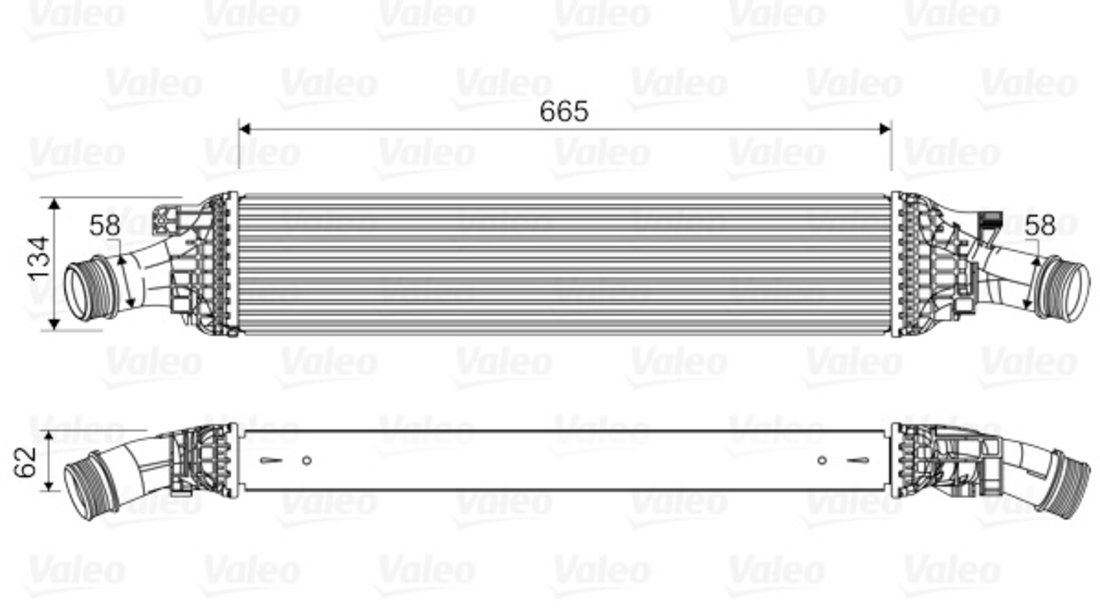 Intercooler, compresor (818601 VALEO) AUDI