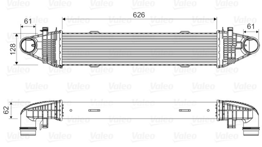 Intercooler, compresor (818616 VALEO) MERCEDES-BENZ