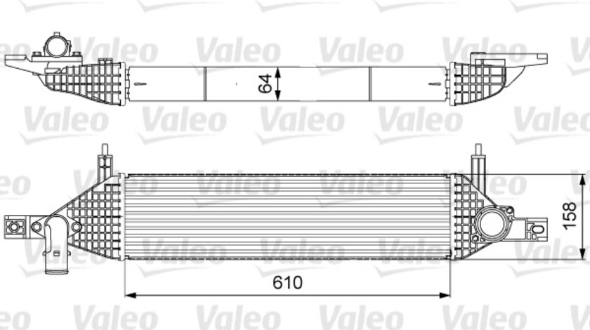 Intercooler, compresor (818633 VALEO) NISSAN