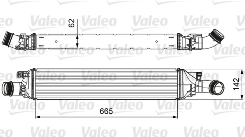 Intercooler, compresor (818643 VALEO) AUDI