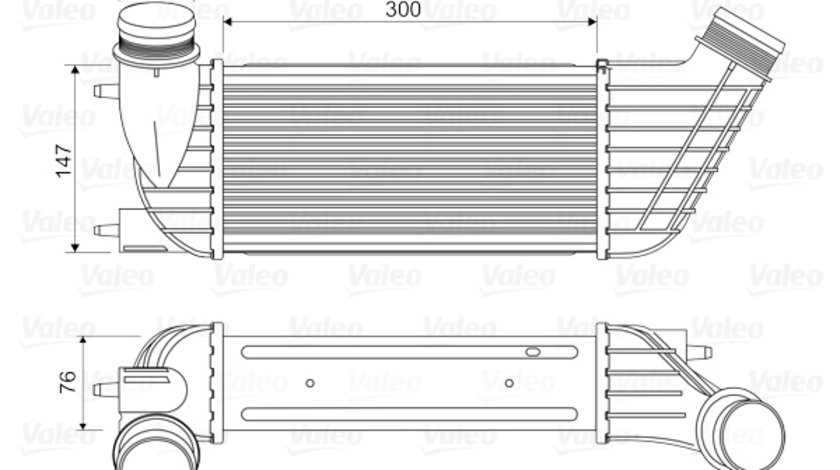 Intercooler, compresor (818651 VALEO) Citroen,FIAT,PEUGEOT