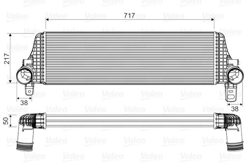Intercooler, compresor (818659 VALEO) VW