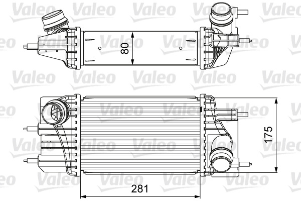 Intercooler, compresor (818666 VALEO) NISSAN