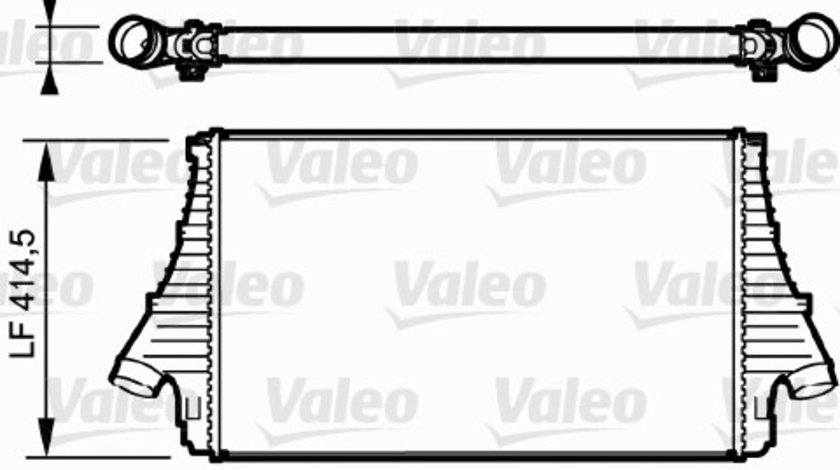 Intercooler, compresor (818722 VALEO) FIAT,OPEL,VAUXHALL
