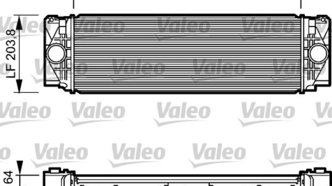 Intercooler, compresor (818732 VALEO) MERCEDES-BENZ,VW