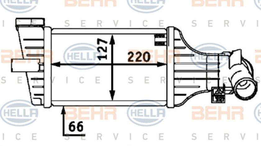 Intercooler, compresor (8ML376723411 HELLA) OPEL,VAUXHALL