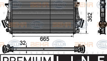 Intercooler, compresor (8ML376746481 HELLA) OPEL,S...